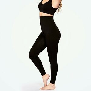 Empetua Shapermint High-Rise Black Shapewear Leggings XL EUC Compression Glam